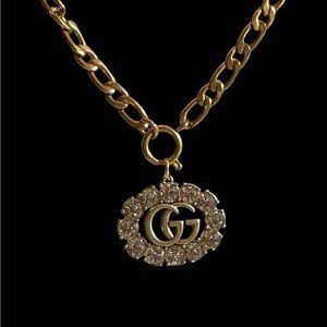 Upcycled Gucci Gold Pendant Necklace